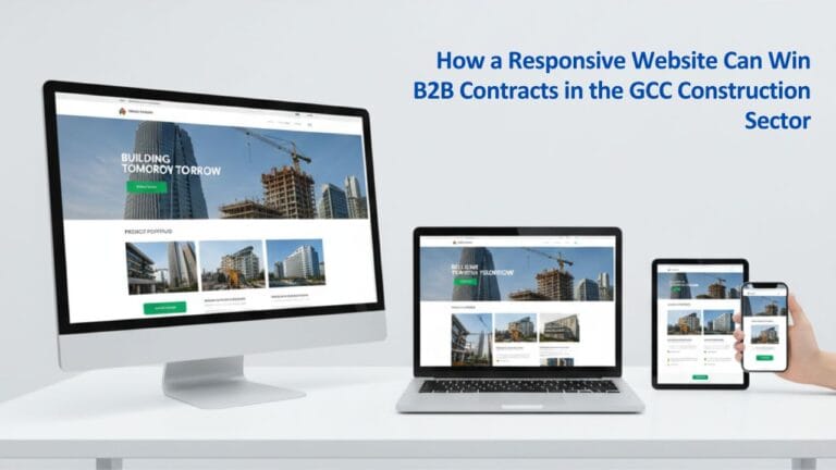 Gazelle Business Solutions » Best Website Design Company and Digital Marketing Agency responsive website for construction companies in the GCC