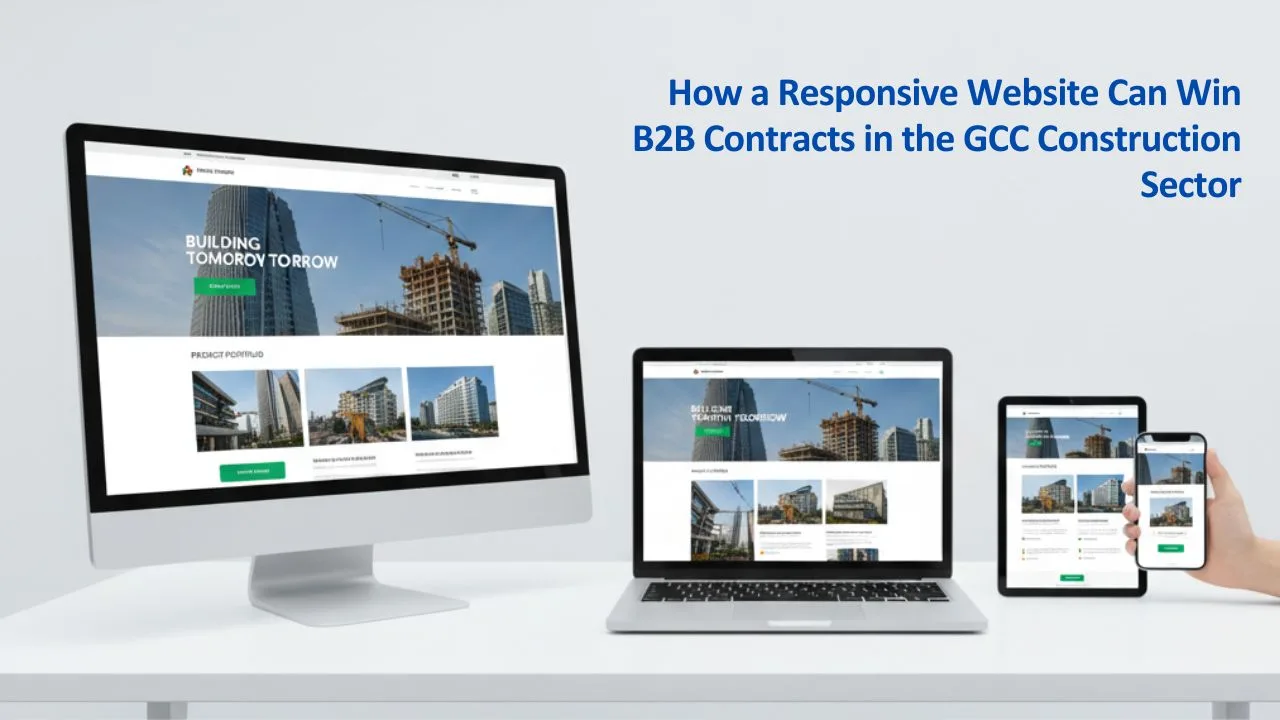 responsive website for construction companies in the GCC